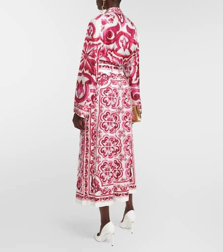 Dolce 
Gabbana Printed high-rise cotton poplin culottes 3
