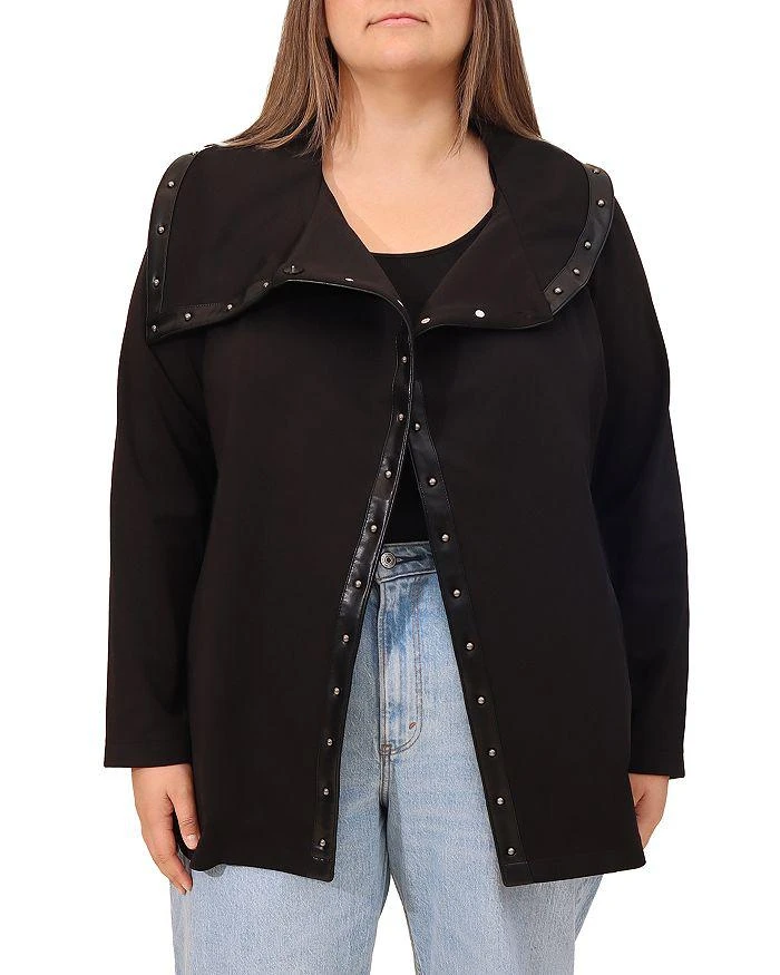 Bagatelle Plus Drape Collar Jacket 1