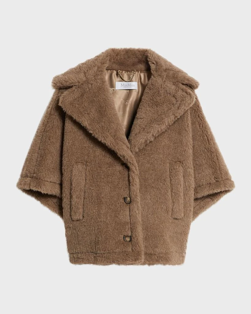 Max Mara Aleggio Fuzzy Wool Cape 2