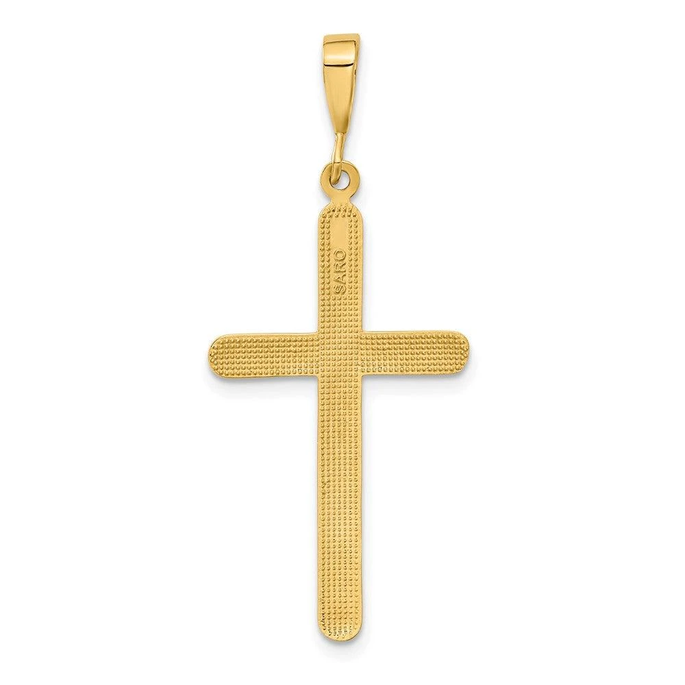 Diamond2Deal 10k Yellow Gold Cross Pendant 4