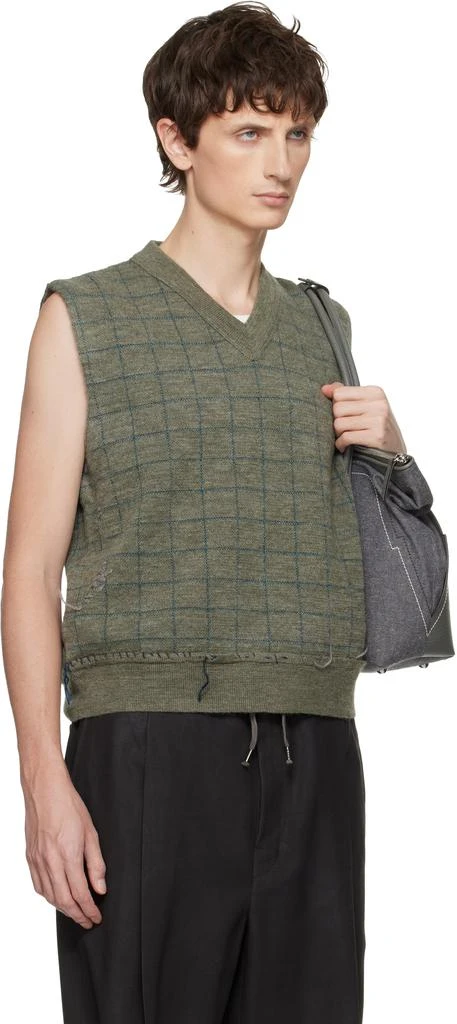 MAISON MARGIELA Green Knit Vest 2