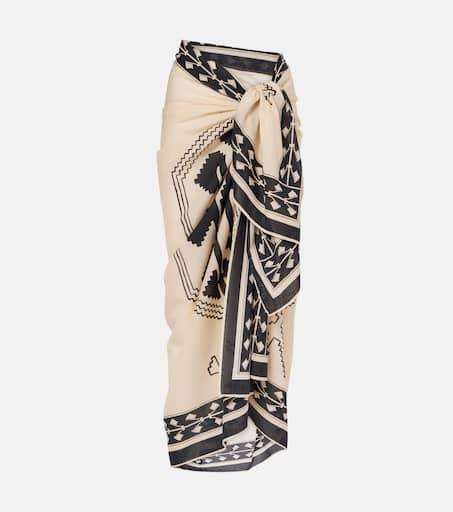 JOHANNA ORTIZ Ayahuasca cotton beach cover-up