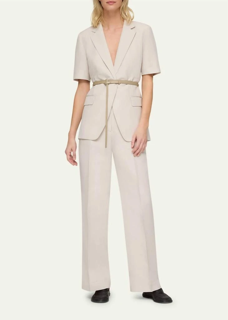 Lafayette 148 Lafayette 148 - Short Sleeves Blazer with Belt 4