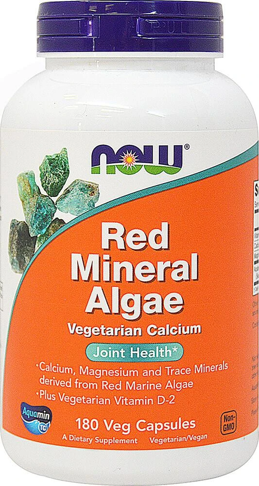 Now Foods Red Mineral Algae 180 Vegi Caps 1