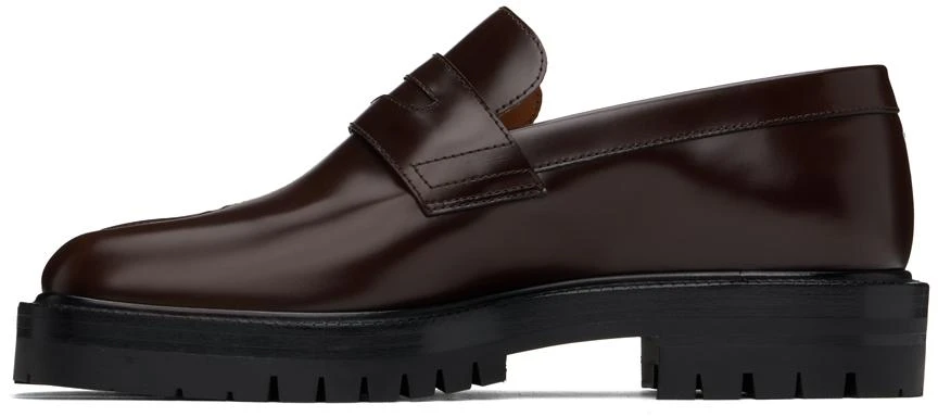 MAISON MARGIELA Brown Tabi Loafers 3