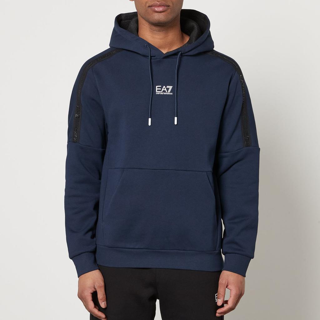 EA7 EA7 Tape Logo Cotton-Blend Hoodie