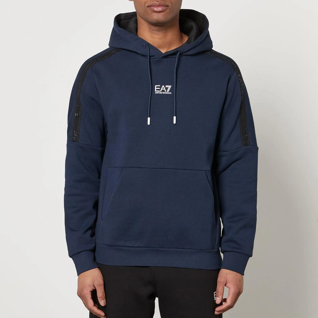 EA7 EA7 Tape Logo Cotton-Blend Hoodie 1