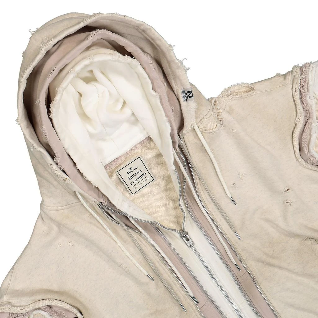 Maison MIHARA YASUHIRO Maison Mihara Yasuhiro Triple Layered Sleeveless Zip-Up Hoodie 3
