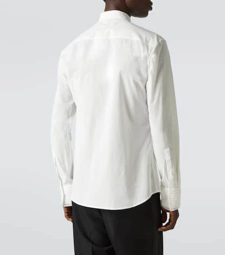 Valentino Lace-trimmed cotton muslin tuxedo shirt 4