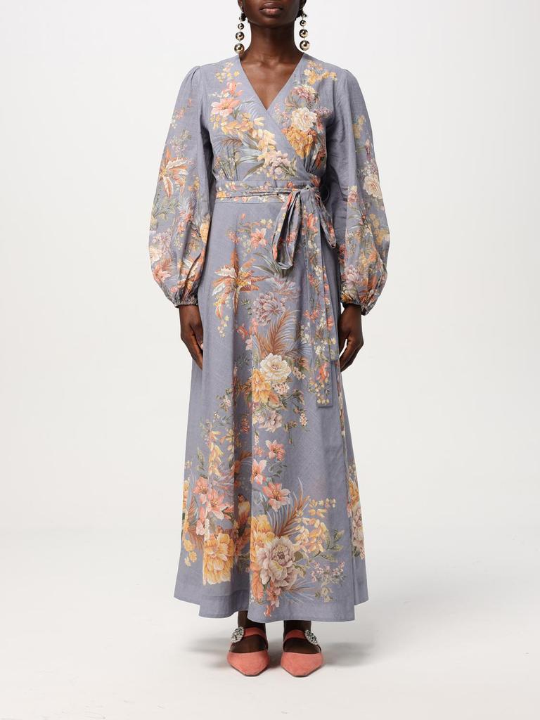 オールインワン・サロペット Zimmermann `Crush` Frill Sleeved Midi Dress 1.2364dr251.blkhrts.black-