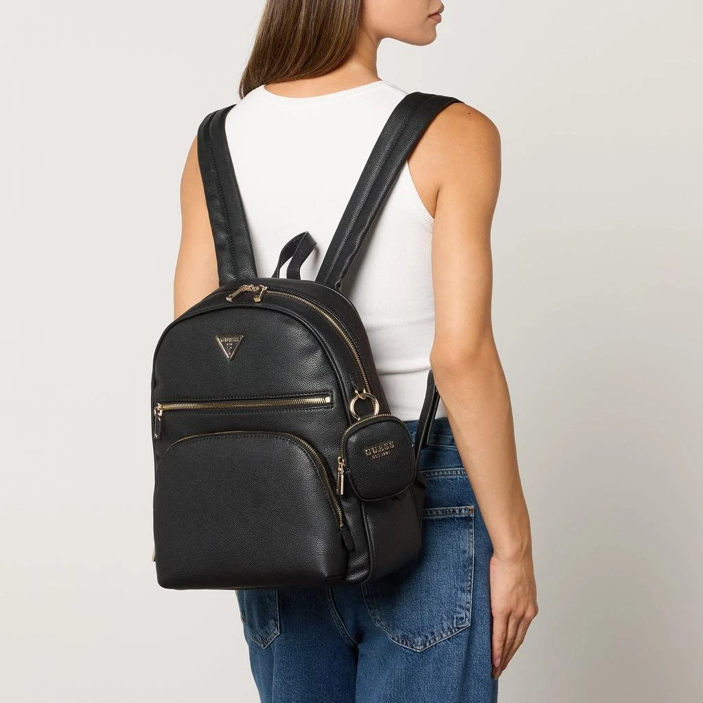 GUESS Guess Powerplay Grained-Effect Faux Leather Backpack 2