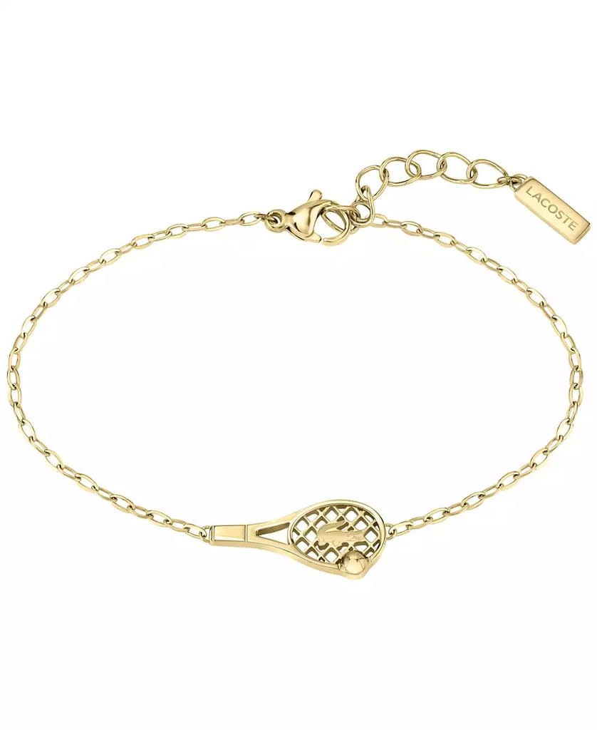 Lacoste Gold Tone Tennis Racket Bracelet 1