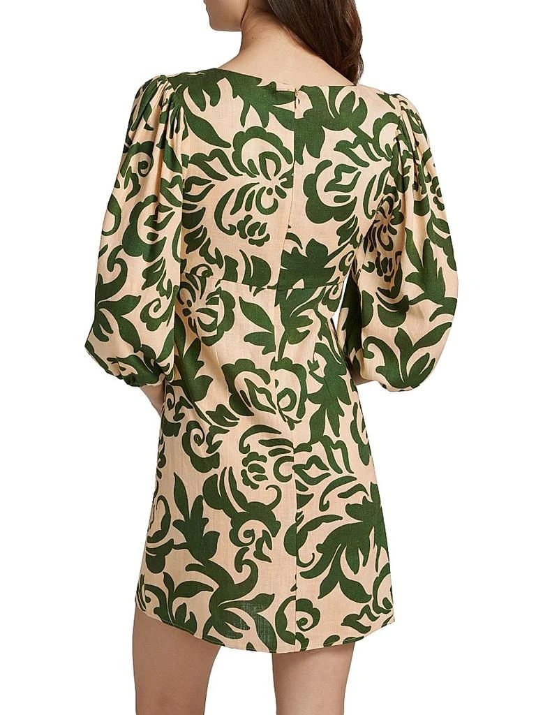 MISA Willa Printed Keyhole Minidress 5