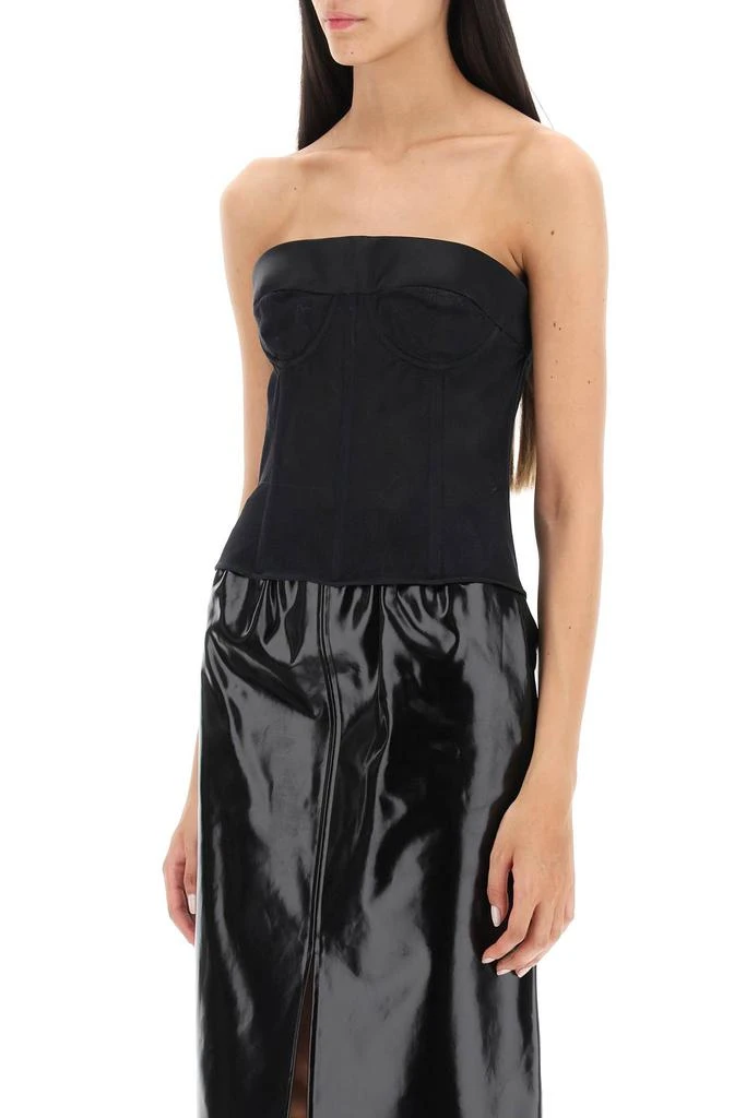 MAISON MARGIELA bustier top in mesh 4