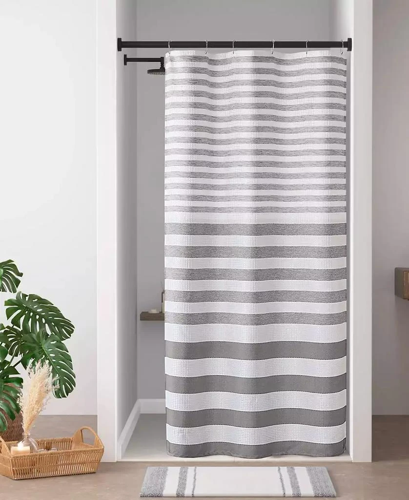 Madison Park Ariana Ombre Waffle Shower Curtain 2
