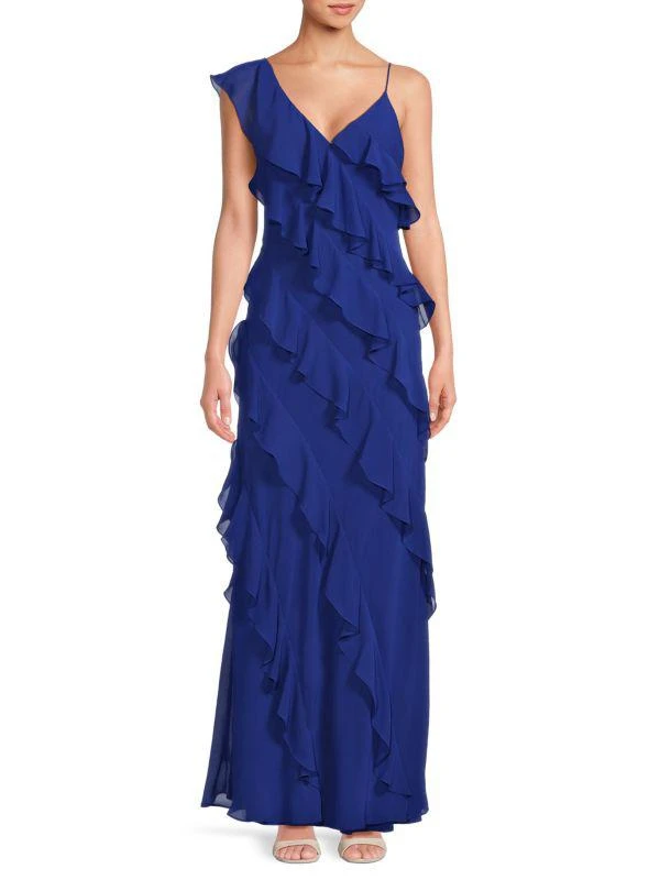MIKAEL AGHAL Ruffle Maxi Dress 1