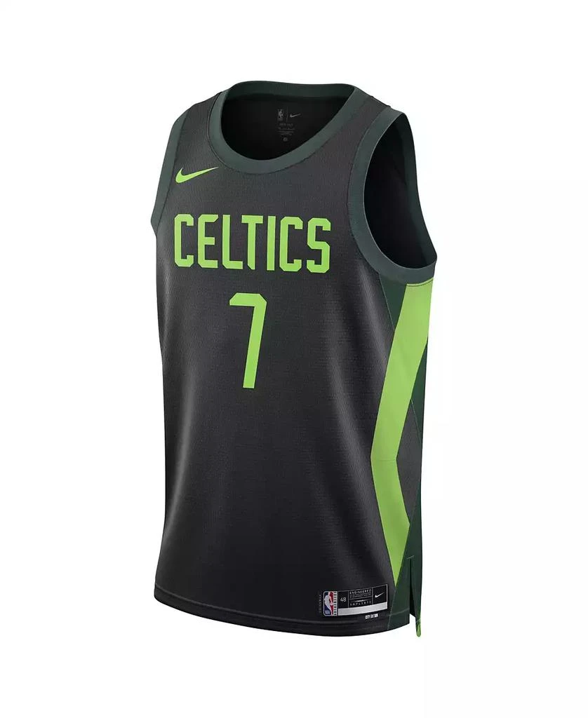 NIKE Men's and Women's Black Jaylen Brown Boston Celtics 2024/25 City Edition Finished Swingman Jersey 1