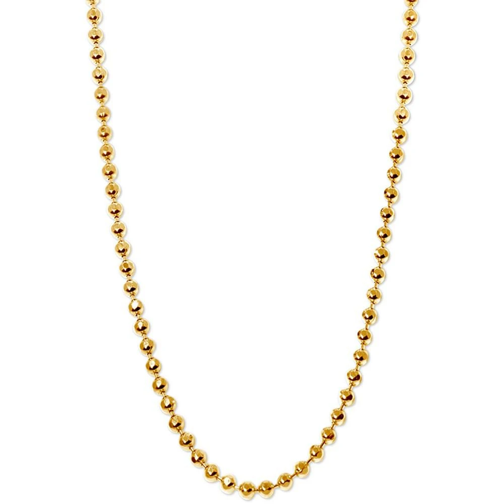 Alex Woo 20" Ball Chain Necklace in 14k Gold 1