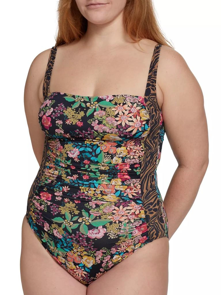 Johnny Was Millo Ruched One-Piece Swimsuit 5