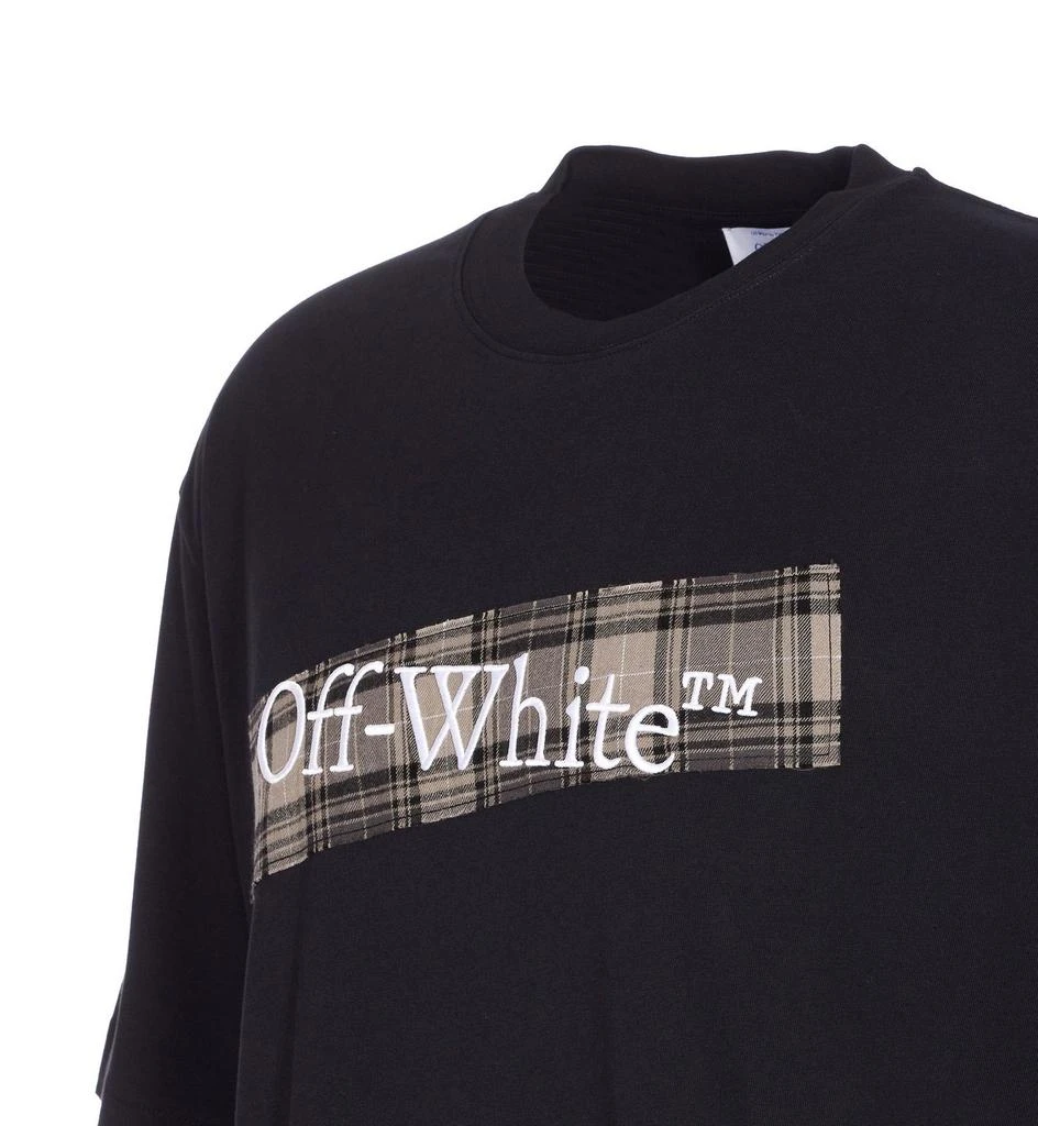Off-White Off-White Logo Embroidered Crewneck T-Shirt 3