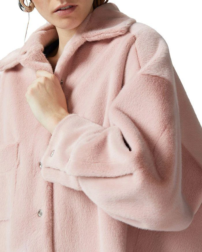 PINKO Lefkada Faux Fur Shacket 4