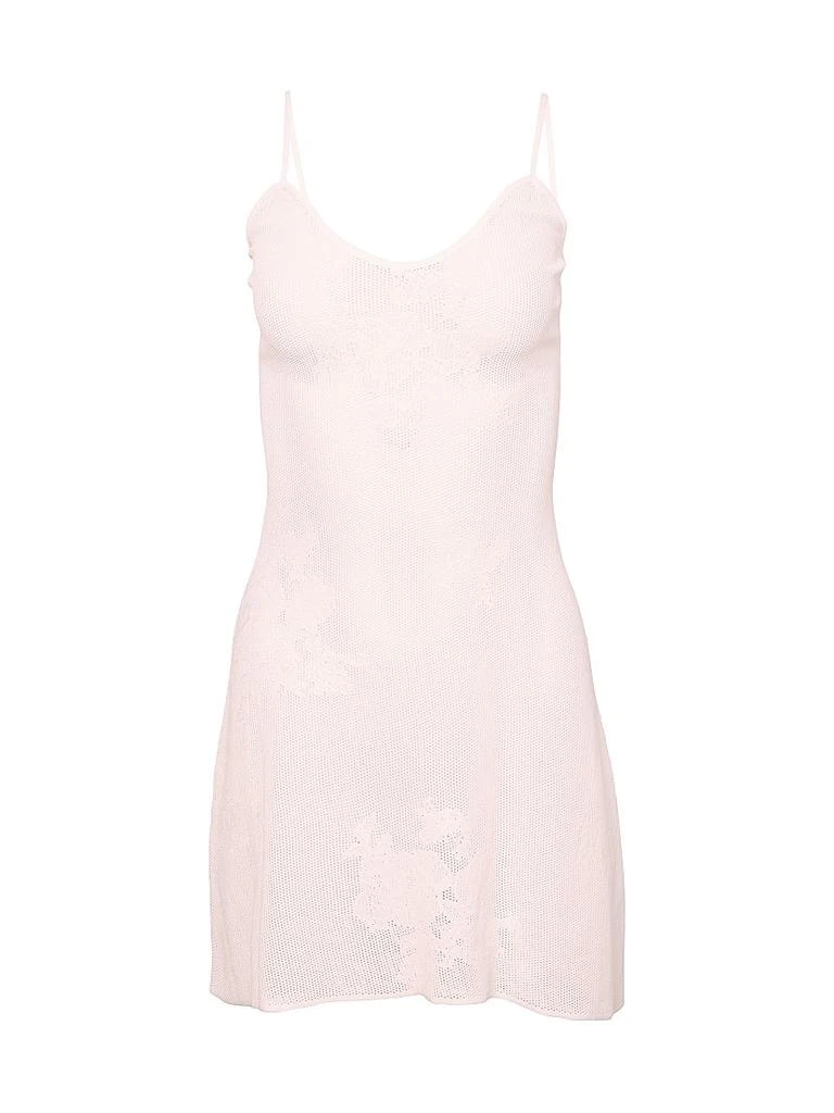 Fleur du Mal Lace Pointelle Minidress 1