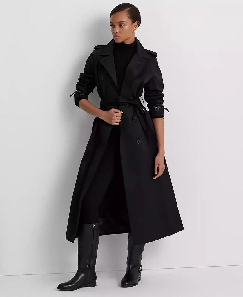 Ralph Lauren Women's Belted Maxi Trench Coat 1