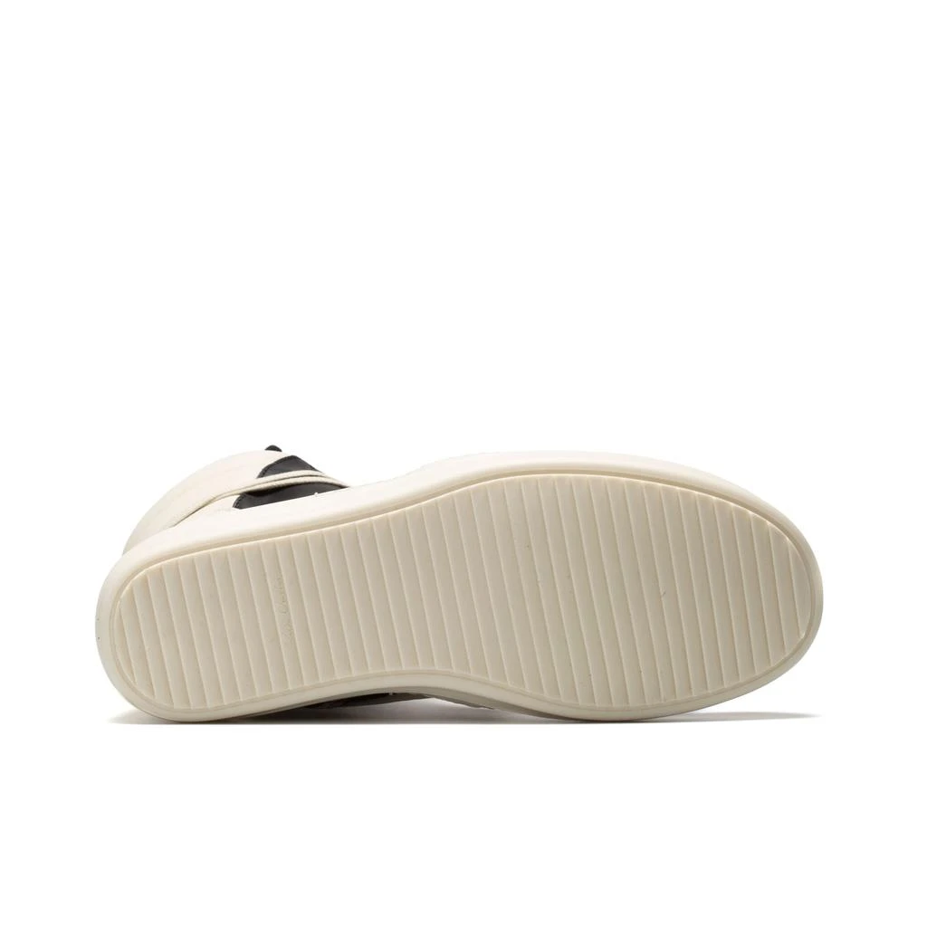 Rick Owens Geobasket Sneakers (Black/Milk/Milk) 5
