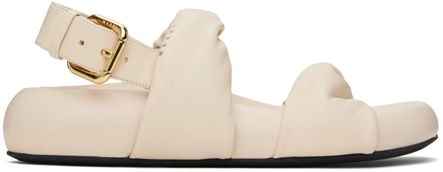 Marni Off-White Back Buckle Sandals 1