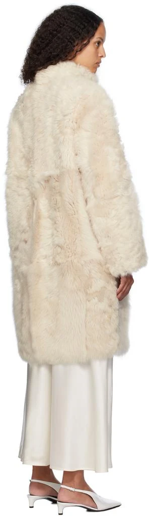 Yves Salomon Off-White Toscana Folk Reversible Shearling Jacket 3