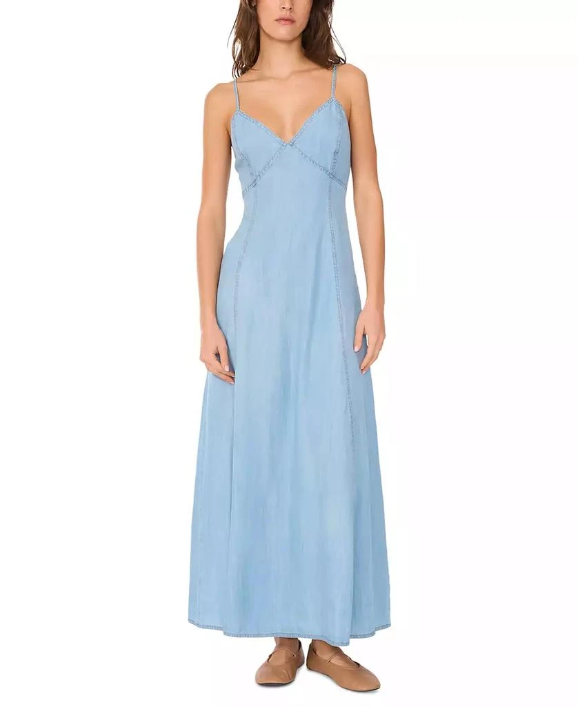 1. State Women's Chambray V-Neck Maxi Dress 1
