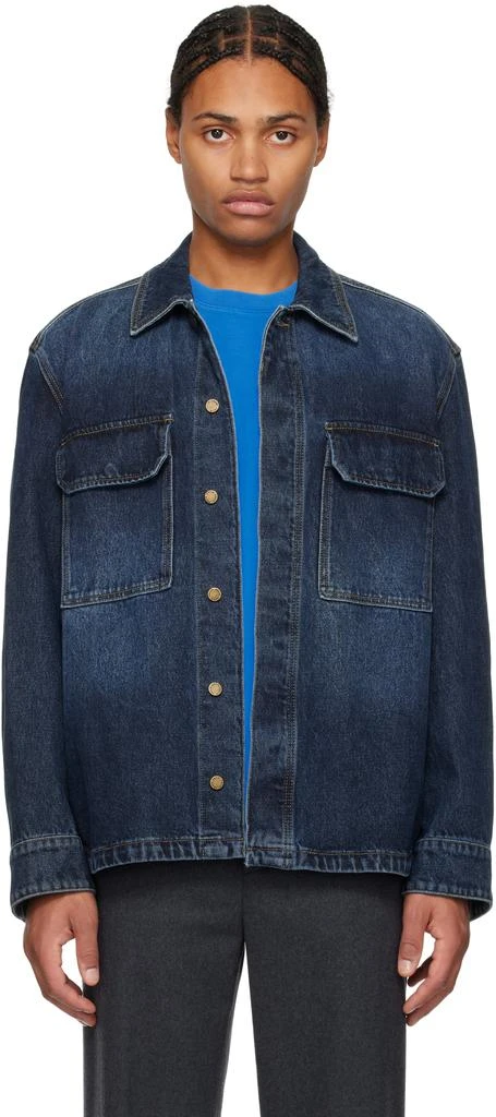 Solid Homme Blue Outer Denim Overshirt 1