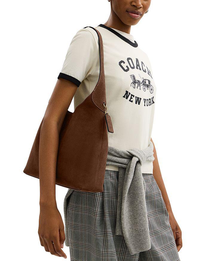 Coach Brooklyn 34 Suede Shoulder Bag
