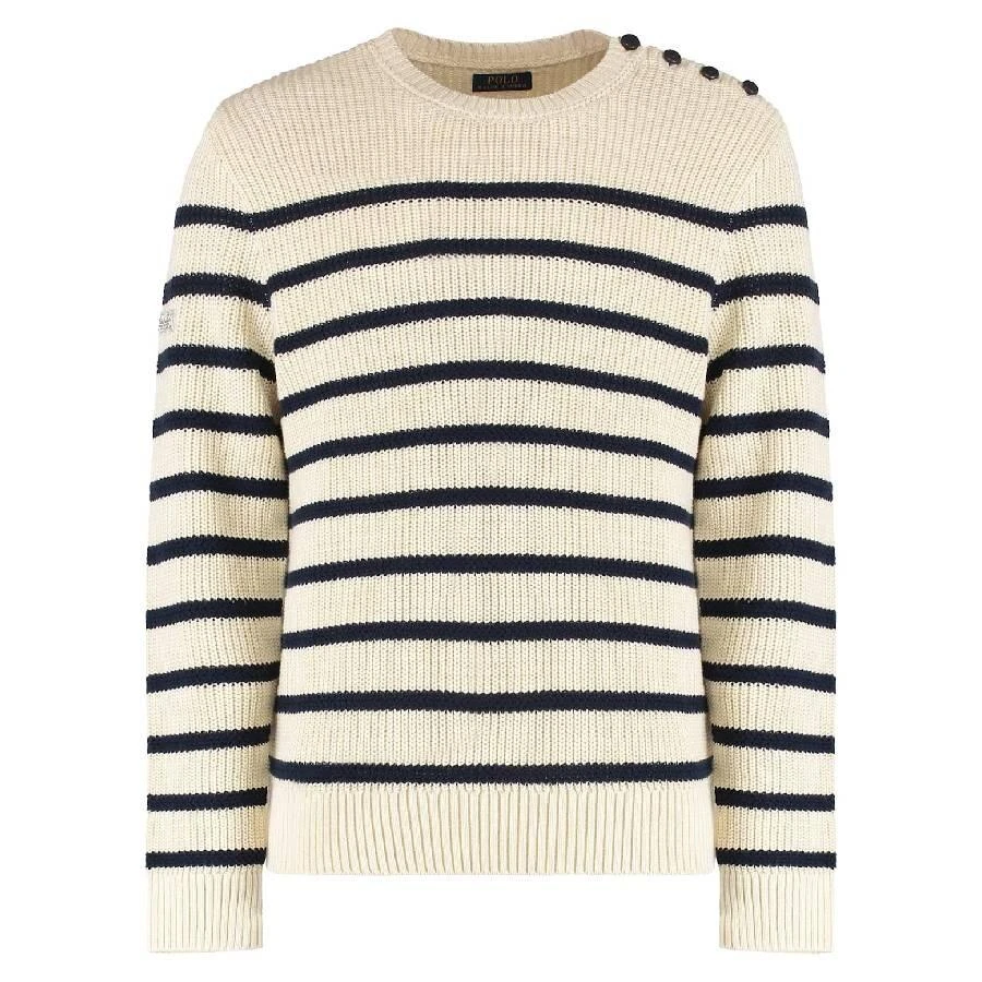 Ralph Lauren Striped Cotton Linen Sweater