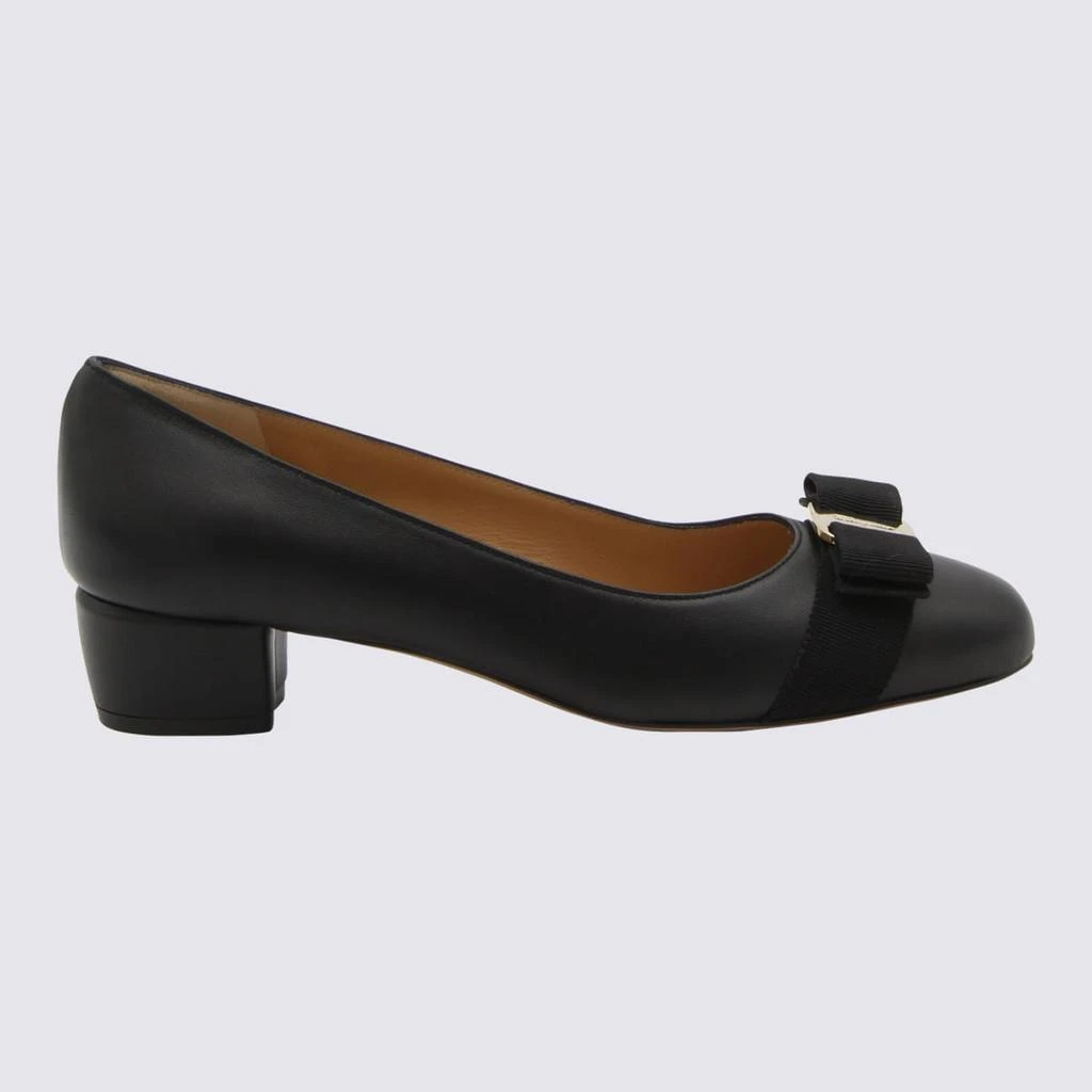 Salvatore Ferragamo Black Leather Pumps 1