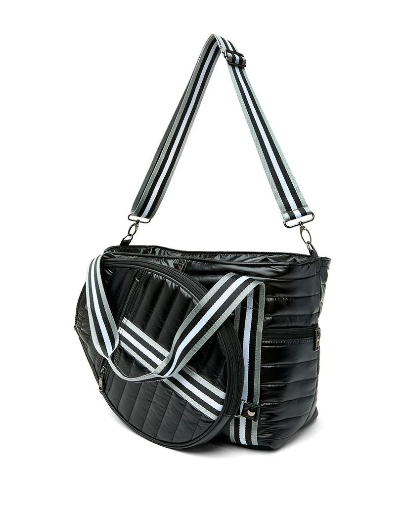 Think Royln Love Royln Large Quilted Nylon Tennis Bag 7