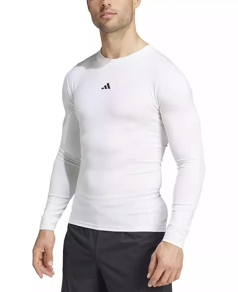 Adidas Men's Fitted Crewneck Tech-Fit Compression Shirt 1