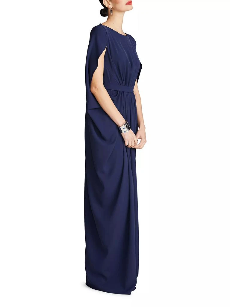 HALSTON Starla Capelet Gown 5