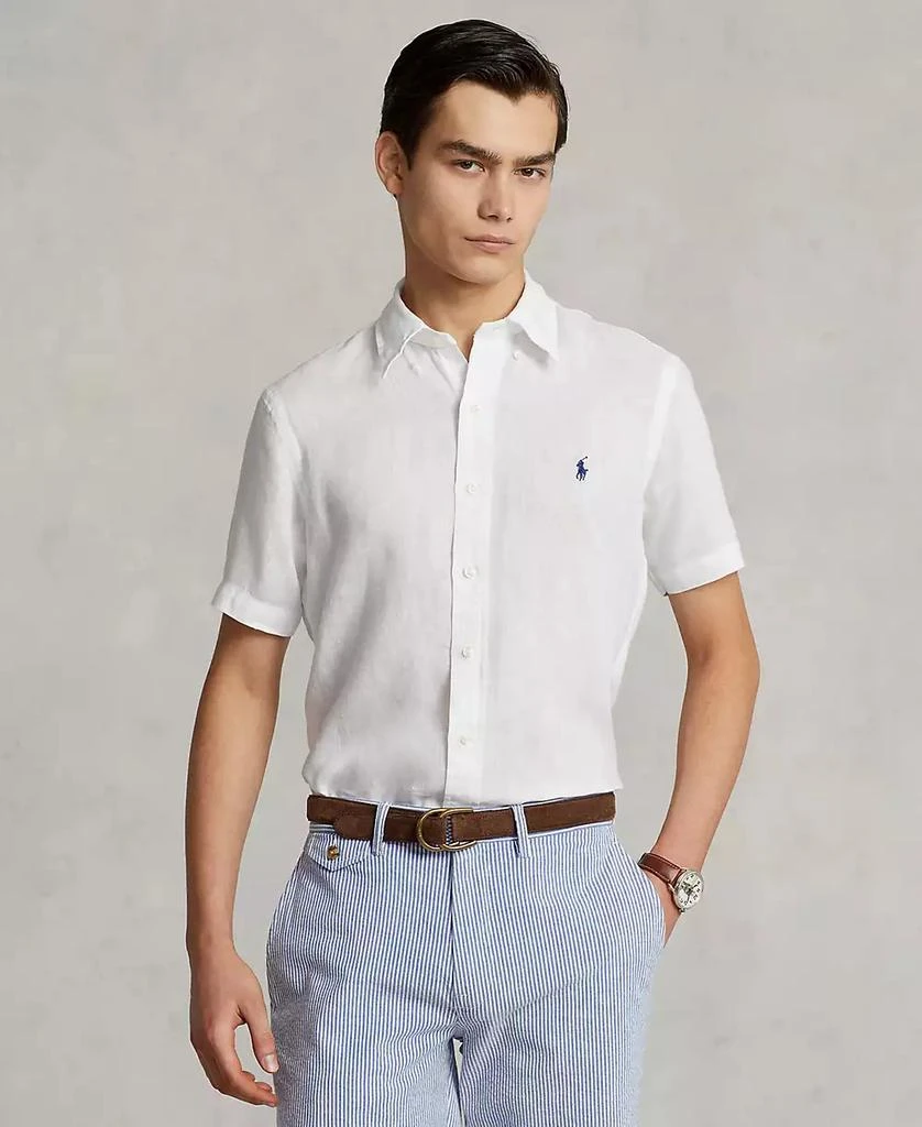 Ralph Lauren Men's Short-Sleeve Linen Button-Up 1