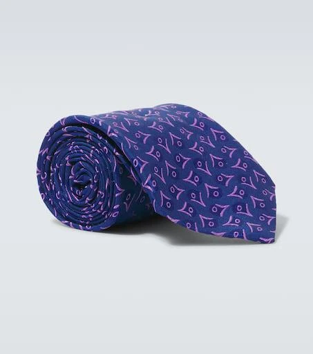 Charvet Embroidered silk tie 1