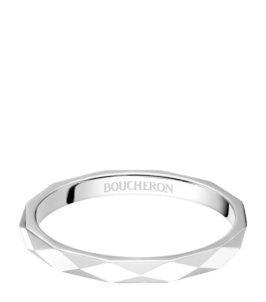 Boucheron Platinum Facette Wedding Ring 1