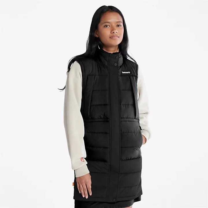 Timberland Long Puffer Gilet for Women in Black 1