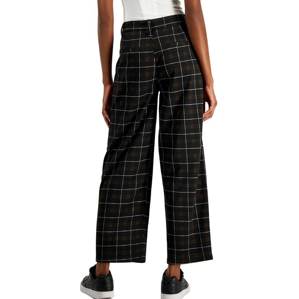 Vanilla Star Juniors Womens Pleated High Rise Trouser Pants