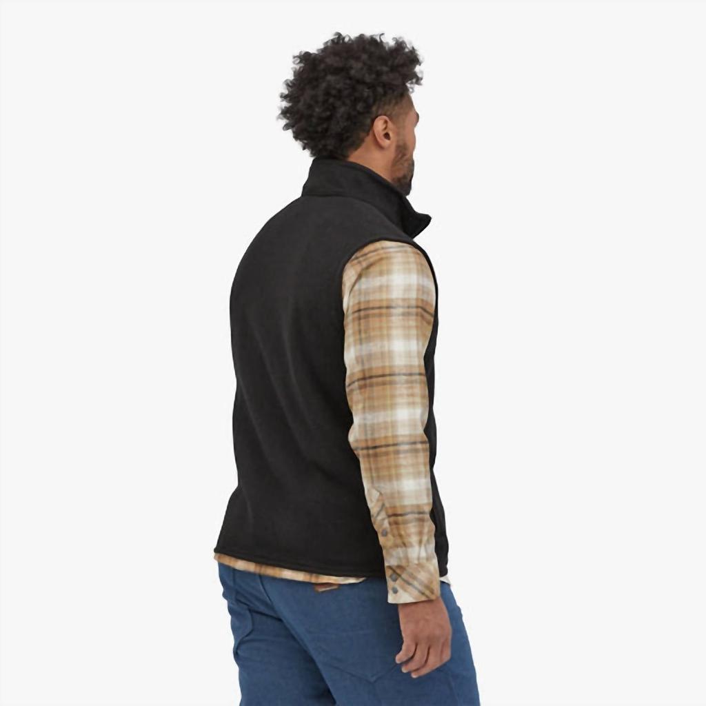 Patagonia Better Sweater Fleece Vest In Black