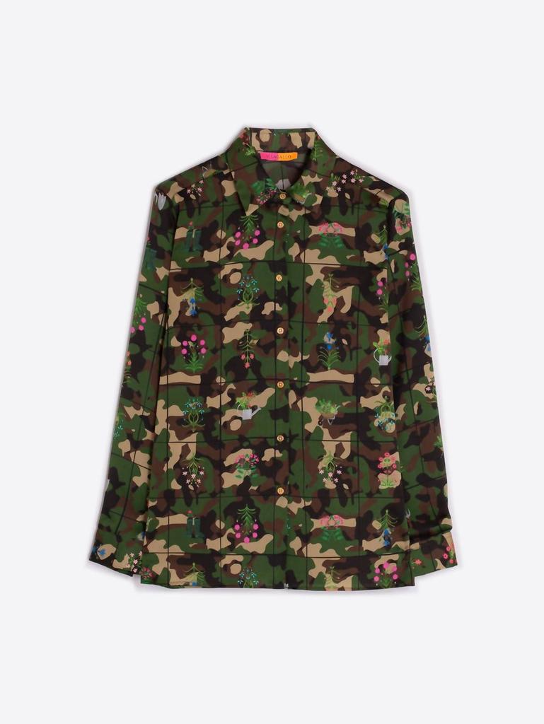 VILAGALLO Nadine Camouflage Floral Blouse