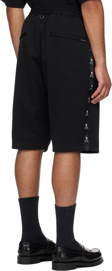 mastermind JAPAN Black Loose Skull Tape Jersey Shorts 3