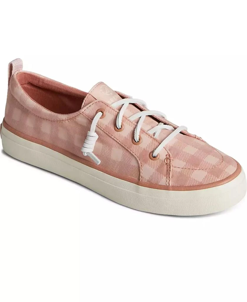 Sperry Women's Crest Vibe Gingham Canvas Sneakers, Created for Macy's 1