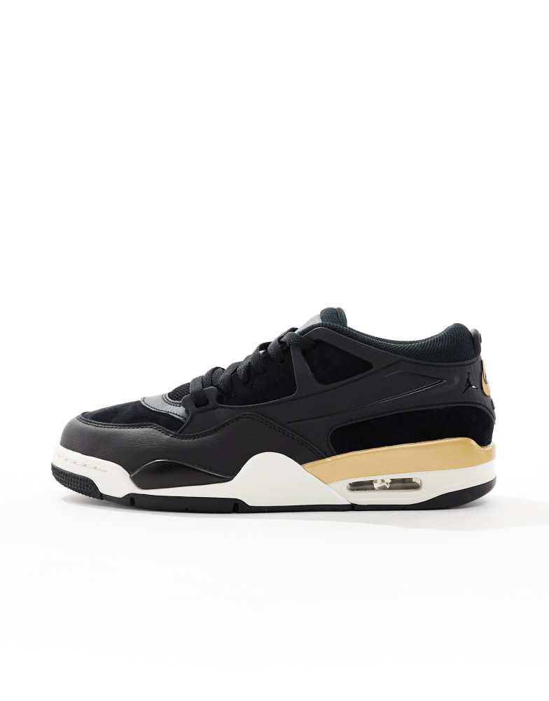 NIKE Nike Air Jordan 4 RM trainers in black and gold