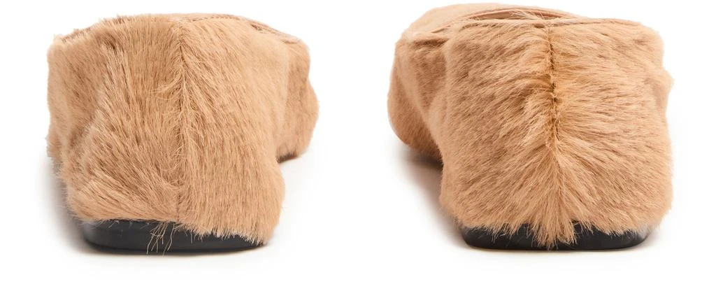 The Row Square ballet flat in pony 4