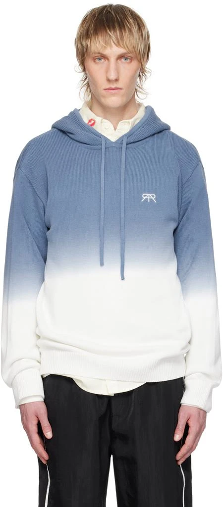 RTA Blue & White Gradient Hoodie 1